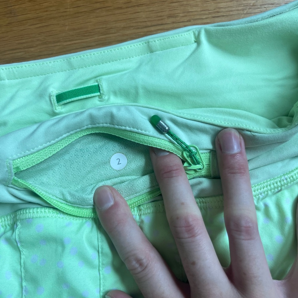 Neon Yellow Polka Dot Lululemon Skirt - Picture 5 of 5